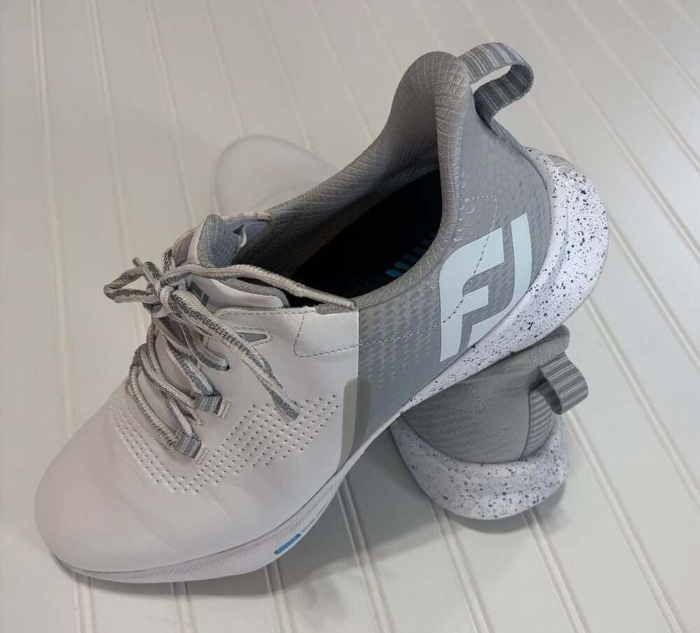 FootJoy FJ Fuel Golf Shoes White/Grey Size 11.5M